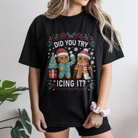 Gingerbread Icing Pun Tee, Physical Therapy Christmas T-Shirt, Humorous PT Holiday Shirt, Physical Therapist Christmas Shirt, PTA Xmas Present