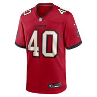 Tampa Bay Buccaneers Mike Alstott Red Retired Player Game Jersey