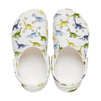Kids' Classic Clogs - White / Green / Blue - Style 209697-9DH