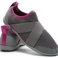 Slip-On Sneakers - Grey / Pink - Style 203997-07Z