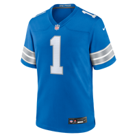 Detroit Lions Number 1 Dad Blue Game Jersey