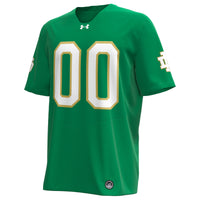 Notre Dame Fighting Irish Custom Replica Football Jersey - Kelly Green