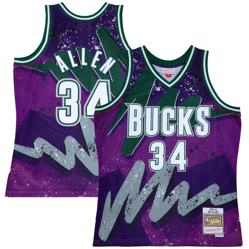 Milwaukee Bucks Hyper Hoops Swingman Jersey - Ray Allen - Purple