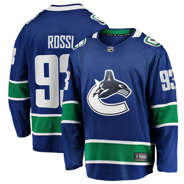 Vancouver Canucks Marco Rossi Blue Home Premier Breakaway Player Jersey