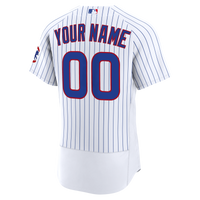 Chicago Cubs White Home Authentic Custom Jersey