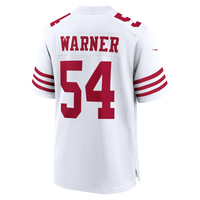 San Francisco 49ers Fred Warner White 80th Anniversary Game Jersey