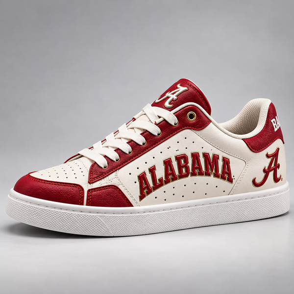 ALA Crimson Script - Collegiate Low Top Sneakers - main