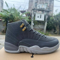 High Top Sneakers, Gray Colorway, Lace Up Design, Casual Gift for Sneaker Fans