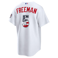 Fourth of July Los Angeles Dodgers Freddie Freeman White USA 250 Stadium Jersey
