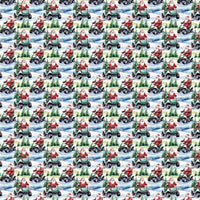 Golf Cart Holiday Gift Wrap, Golf Santa Christmas Wrapping Paper, Snow on the Fairway Present Paper, Humorous Golfer Christmas Wrapping Paper