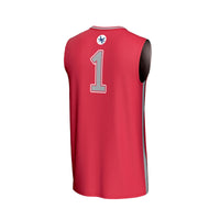 #1 Ohio State Buckeyes Lightweight Basketball Fashion Jersey - Scarlet