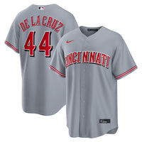 Cincinnati Reds Elly De La Cruz Gray Road Replica Jersey