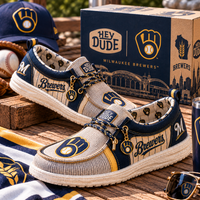 Milwaukee Brewers Emblem - Quiet Presence Driving Loafers