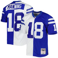 Indianapolis Colts Peyton Manning Royal/White 1998 Split Legacy Replica Jersey