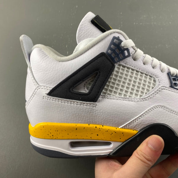 Low Top Sneakers, White Black Yellow Colorway, Lace Up Design, Casual Gift for Sneaker Fans