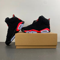 Retro High Top Sneakers, Black Red Colorway, Lace Up Design, Casual Gift for Sneaker Fans