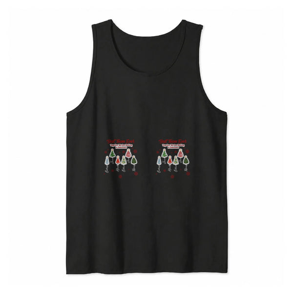 Making A Difference Holiday Trees Shirt, Best Team Ever Christmas Tank Top, Coworker Staff Appreciation Top, Group Xmas Prese