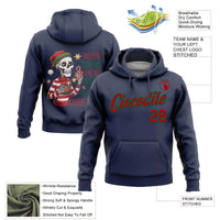 Personalized Name and Number Holiday Hoodie, Custom Christmas Hoodie, Winter Pullover Hoodie, Sports Fan Christmas Sweatshirt Present for Him