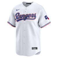Texas Rangers White Home Limited Custom Jersey