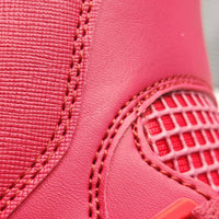 Mid Top Sneakers, Red White Colorway, Lace Up Design, Casual Gift for Sneaker Fans