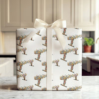 Balance Beam Holiday Gift Wrap, Gymnastics Christmas Wrapping Paper, Gymnast Sports Theme Wrapping Paper, Coach Team Present Wrap Roll