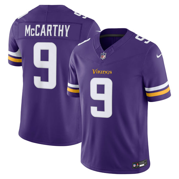 Minnesota Vikings J.J. McCarthy Purple Team Stitched Limited Jersey