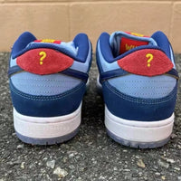 Low Top Skate Shoes, Blue Colorway, Lace Up Design, Casual Gift for Shoe Lovers