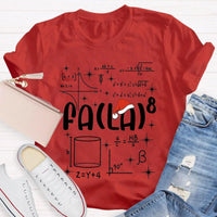 Fa La La Holiday Graphic Tee, Math Teacher Christmas T-Shirt, Humorous Math Equation Christmas Shirt, Winter Educator Present
