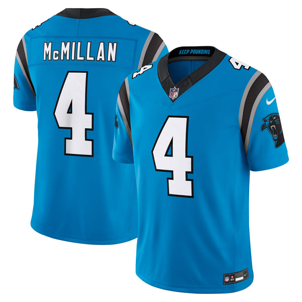 Carolina Panthers Tetairoa McMillan Blue Alternate Stitched Limited Jersey