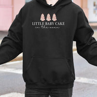 Christmas Pregnancy Announcement Hoodie, Baby Cake in the Oven Hoodie, Holiday Baby Reveal Sweatshirt, Expecting Mom Hooded Pullover Present