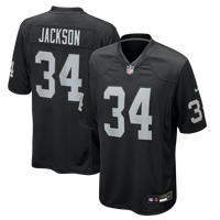 Las Vegas Raiders Bo Jackson Black Game Retired Player Jersey