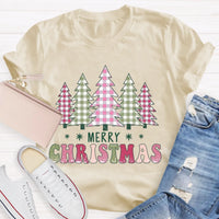 Pink Bow Aesthetic Holiday Graphic Tee, Coquette Christmas Tree T-Shirt, Girly Winter Vacation Shirt, Vintage Christmas Present for Her
