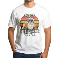 Humorous Christmas T-Shirt, Santa Drinking Beer Shirt, Retro Santa Graphic Tee, Sarcastic Holiday Shirt, Adult Humor Xmas Tee, Holiday Present