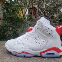 Sneakers, White Red Colorway, Lace Up Design, Casual Gift for Sneaker Fans