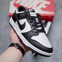 Sneakers, White Black Colorway, Lace Up Design, Casual Gift for Sneaker Fans