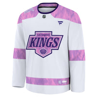 Los Angeles Kings White 2024 Hockey Fights Cancer Practice Jersey