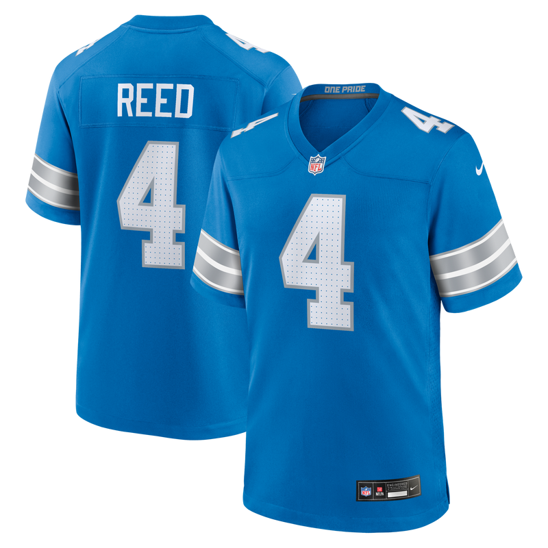 Detroit Lions D.J. Reed Blue Team Game Jersey