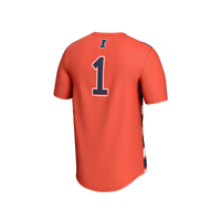 #1 Illinois Fighting Illini Lightweight Soccer Fashion Jersey - Orange