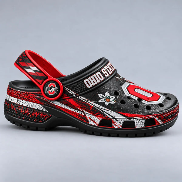 OSU Scarlet Study - Block O, Grit and Graphic Contrast - main