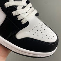 Low Top Sneakers, White Black Colorway, Lace Up Design, Casual Gift for Sneaker Fans