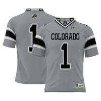 #1 Colorado Buffaloes Endzone Football Jersey - Gray