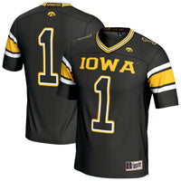 Iowa Hawkeyes Lightweight Collegiate Football Fashion Jersey - Black