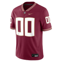 Florida State Seminoles Custom Football Game Jersey - Garnet