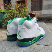 Sneakers, White Green Colorway, Lace Up Design, Casual Gift for Sneaker Fans