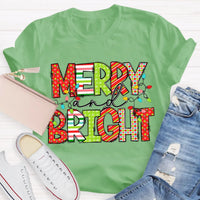 Adorable Holiday Educator Graphic Tee, Merry and Bright Teacher Christmas T-Shirt, Xmas Teacher Shirt, School Winter Top, Teacher Holiday Present