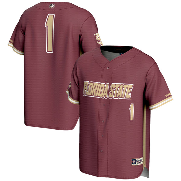 #1 Florida State Seminoles Lightweight Baseball Jersey - Garnet