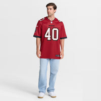 Tampa Bay Buccaneers Mike Alstott Red Retired Player Game Jersey
