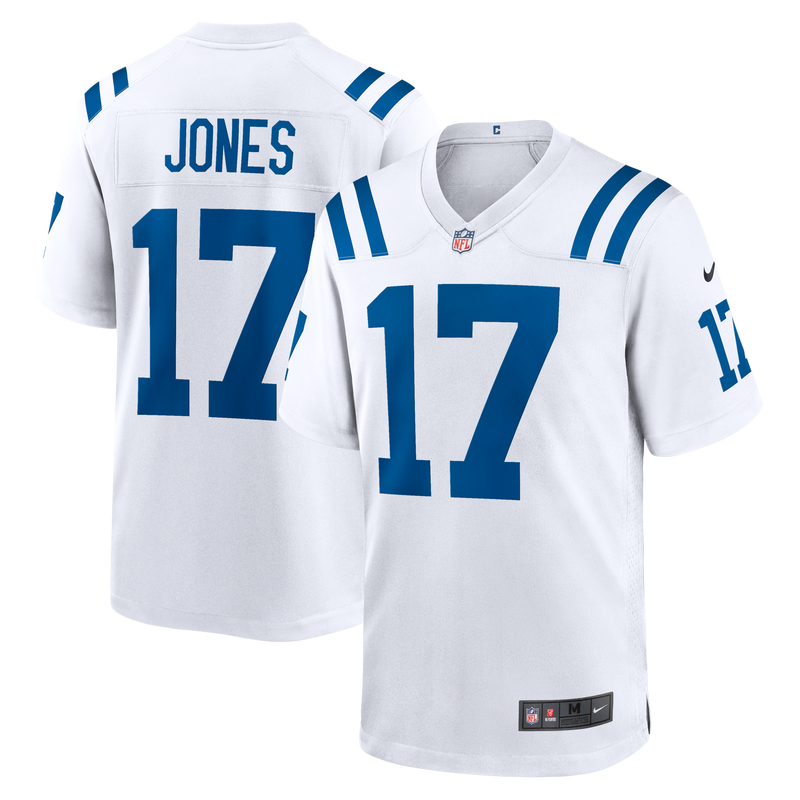Indianapolis Colts Daniel Jones White Game Jersey