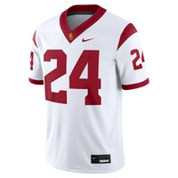 #24 White USC Trojans Game Jersey