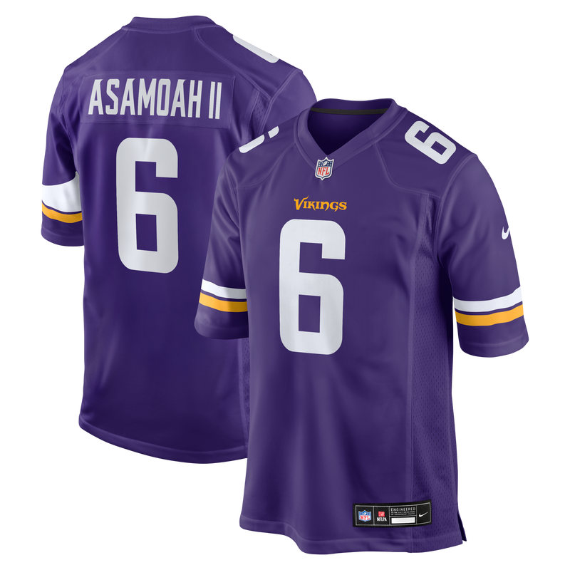 Minnesota Vikings Brian Asamoah II Purple Game Jersey